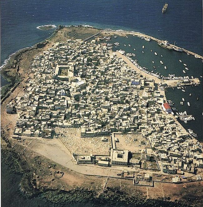 vue aérienne de l'îlot de Rouad